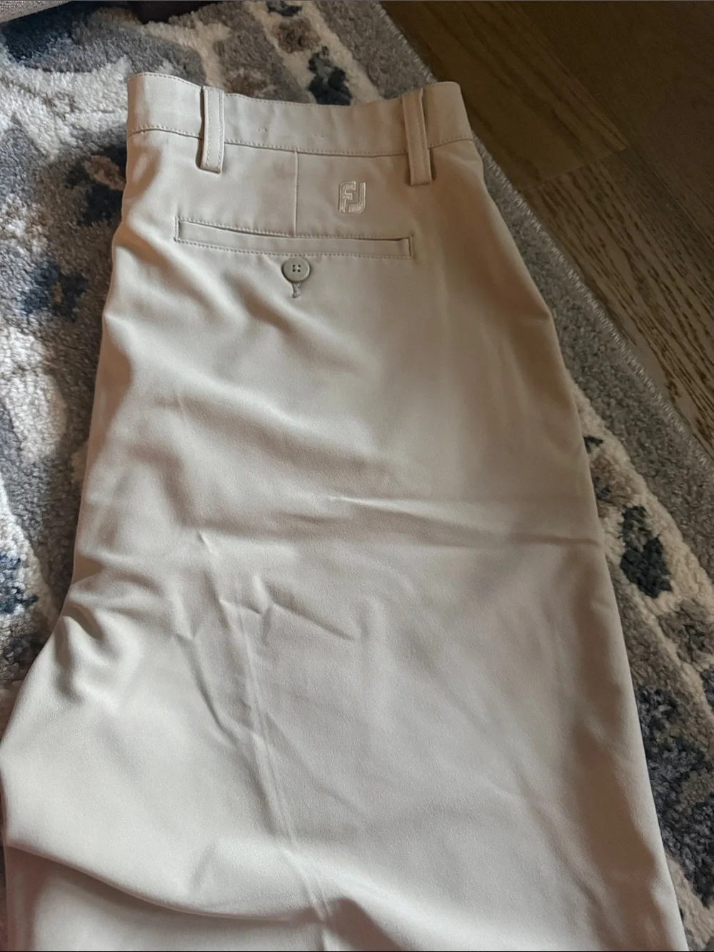 FootJoy Men's Flat-Front Golf Shorts - Khaki size W34